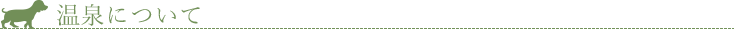 温泉について